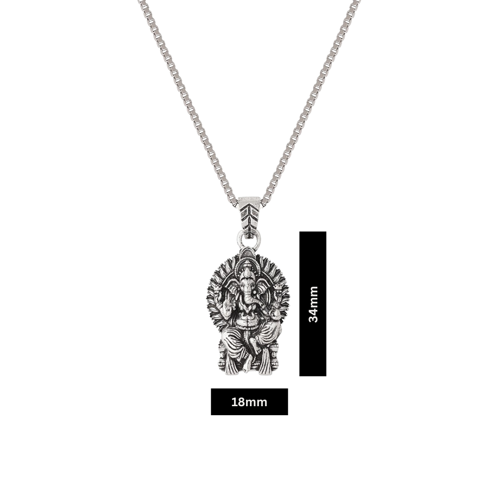Vighnaharta Ganapati | 925 Silver Pendant