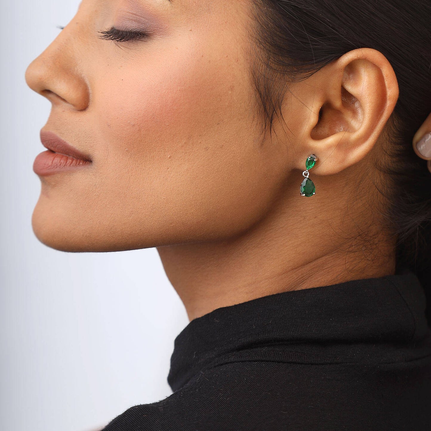 Jade Drop | 925 Silver Earrings