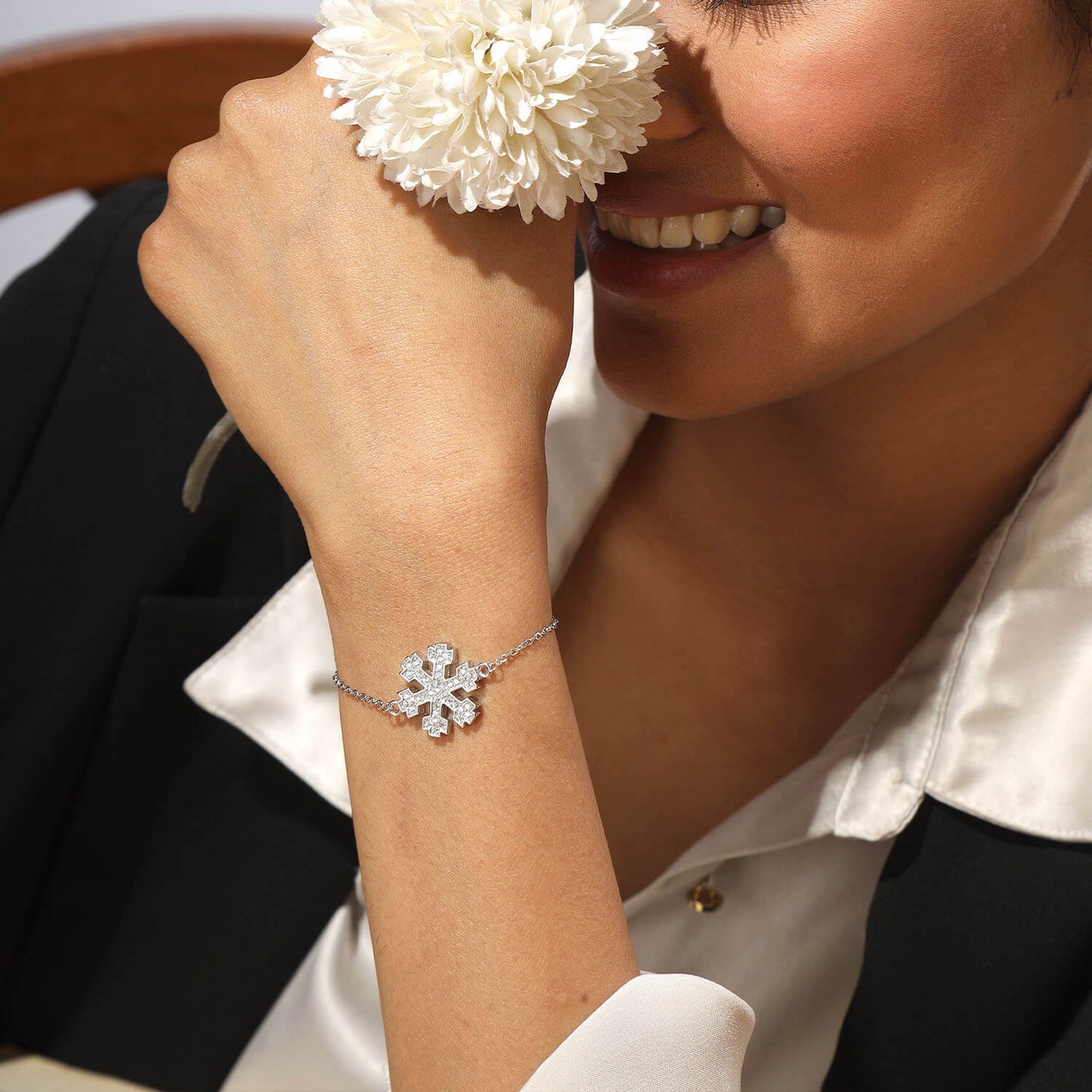 Frosted Charm | 925 Silver Bracelet