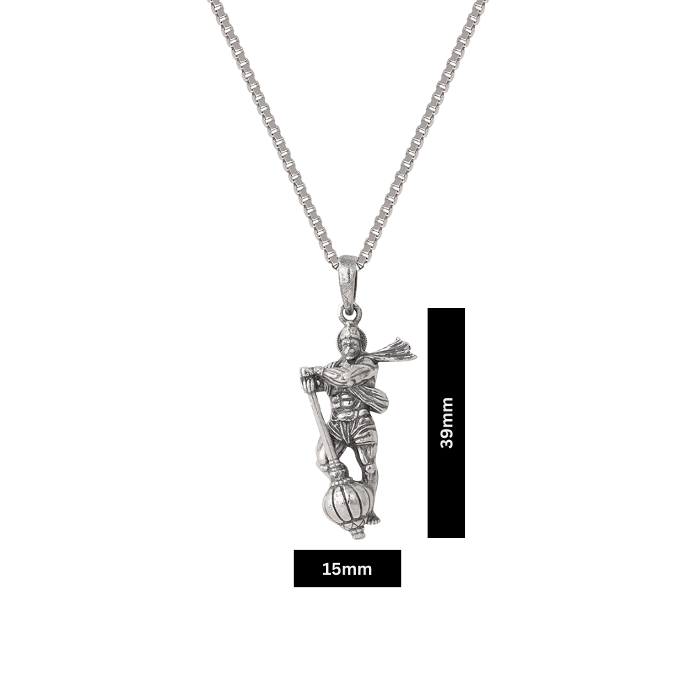 The Gadashakti Hanuman | 925 Silver Pendant