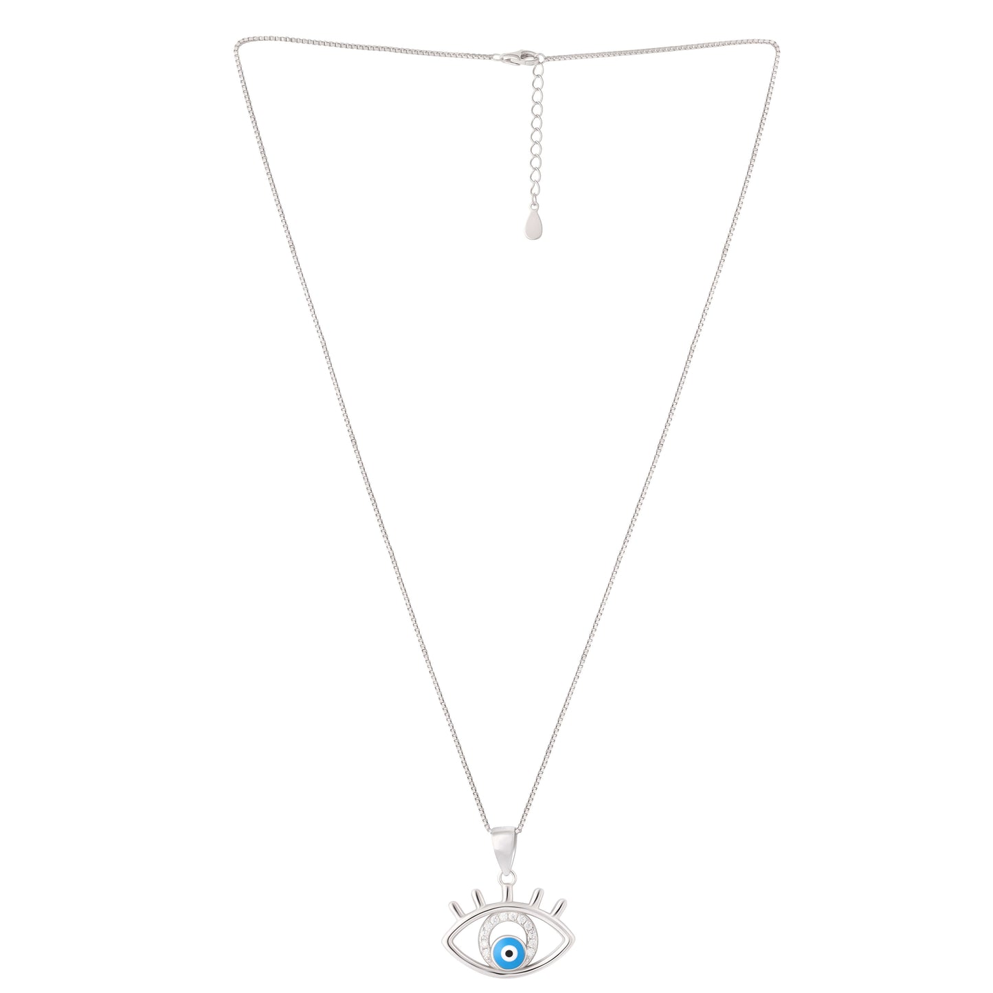 Protective Gaze | 925 Silver Pendant with Chain