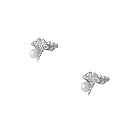 Moonlit Pearls | 925 Silver Earrings