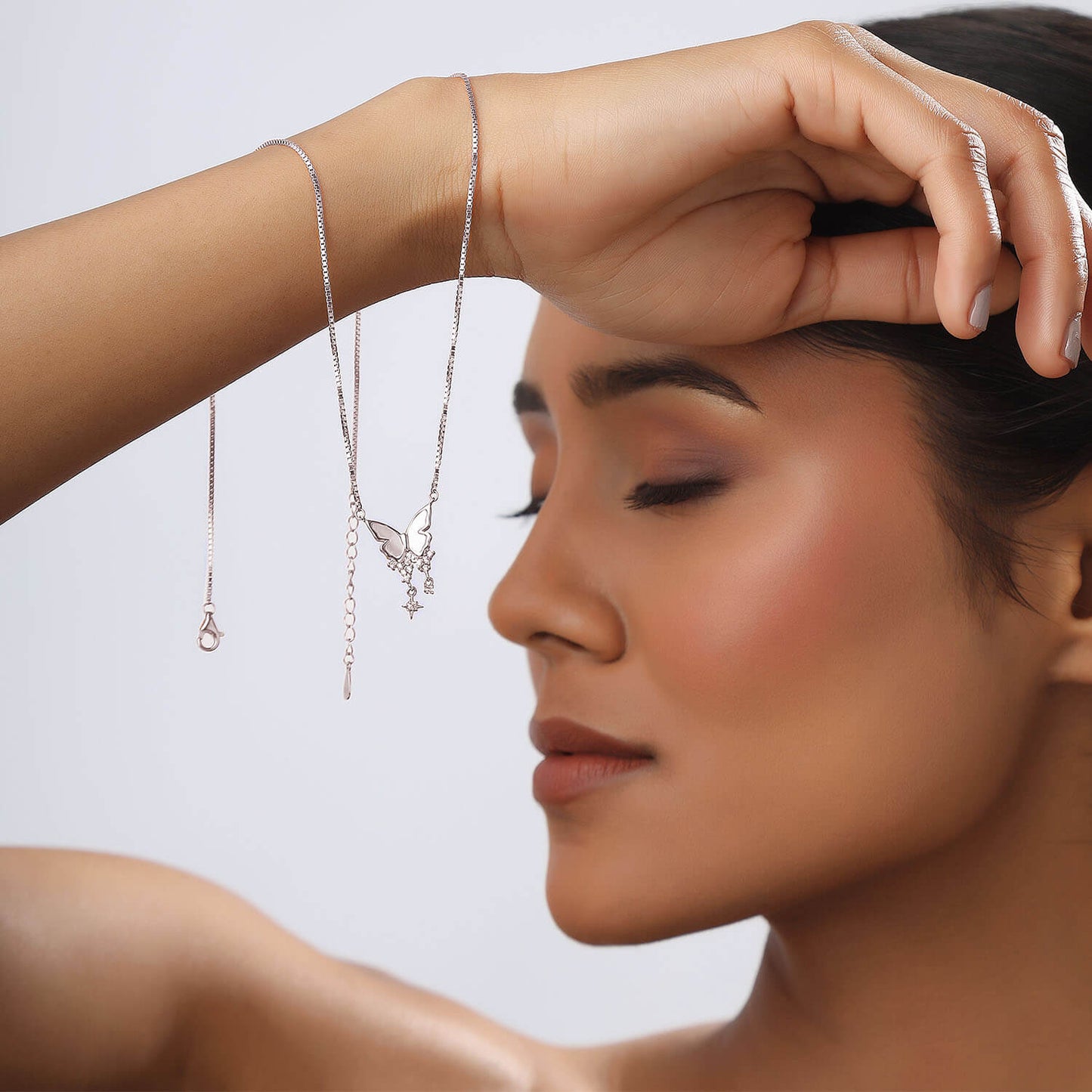 Butterfly Bliss | 925 Silver Pendant with Chain