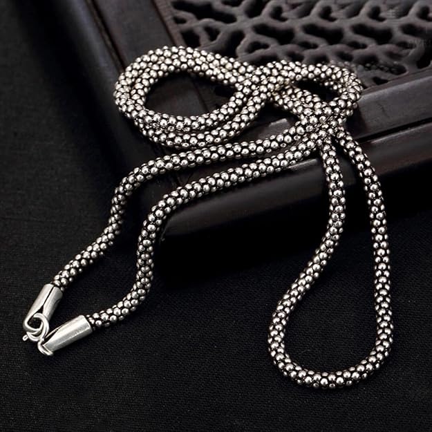 Oxidized 22 inch | 925 Silver Chain Men