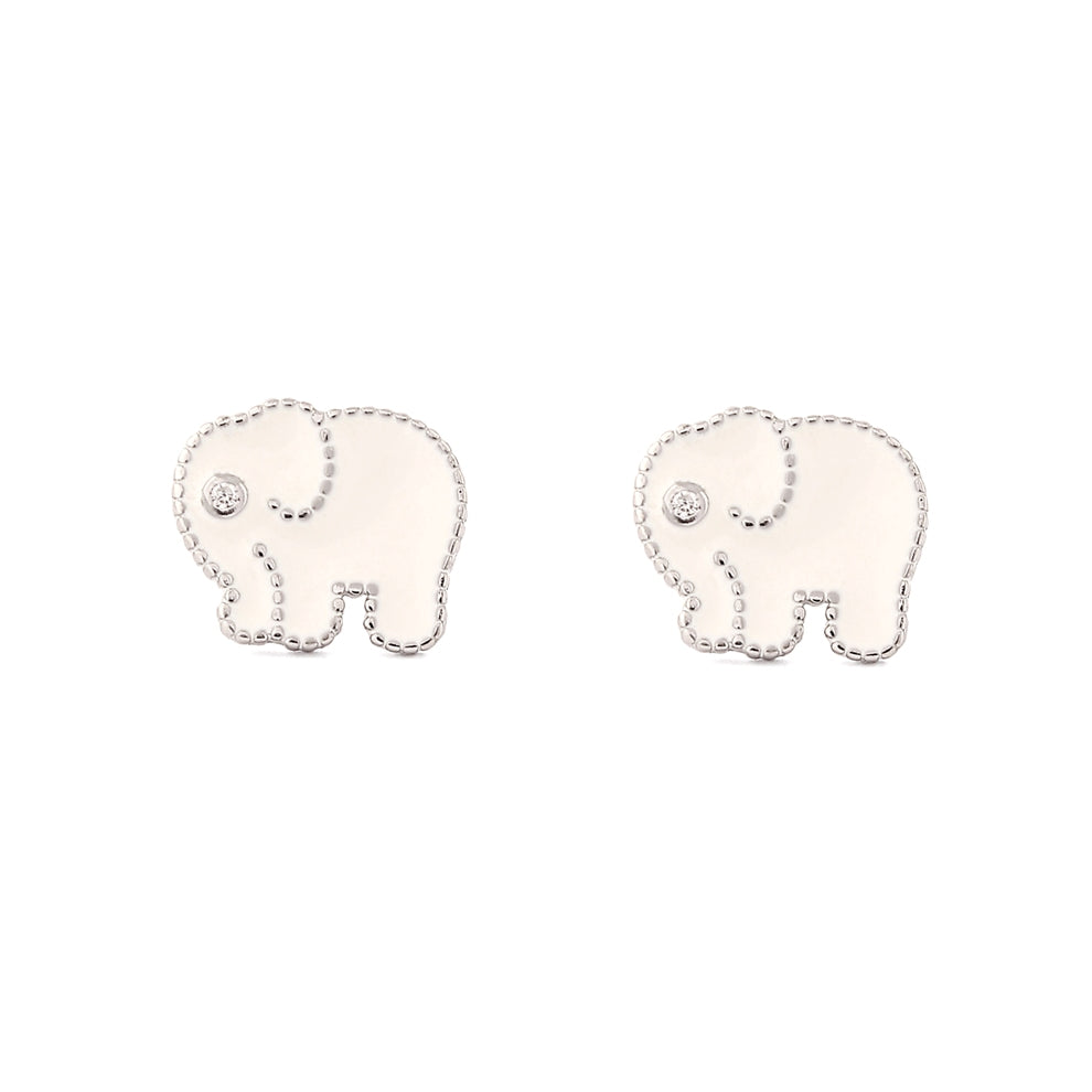 Tusk Tales | 925 Silver Earrings (White)