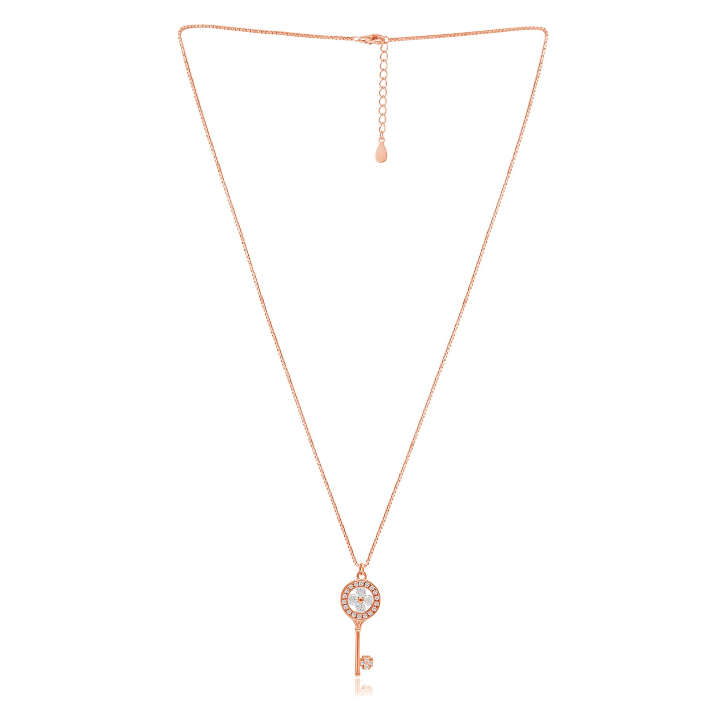 Moonlit Key | 925 Silver Pendant with Chain