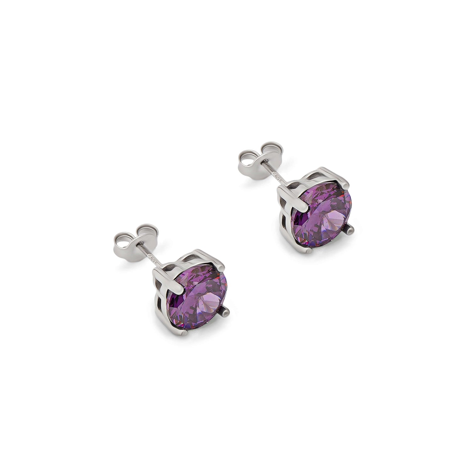 Amethyst Aura | 925 Silver Earrings
