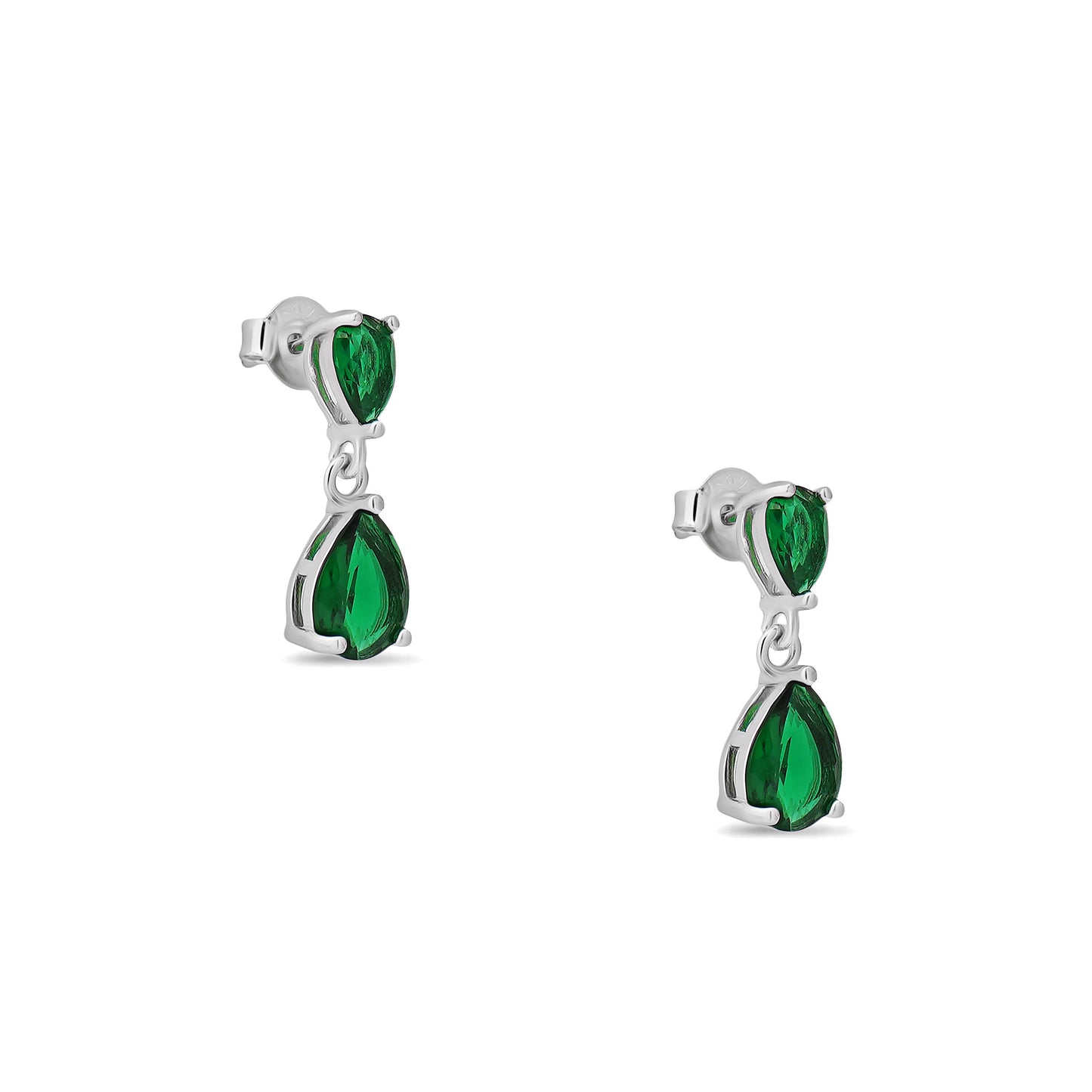 Jade Drop | 925 Silver Earrings