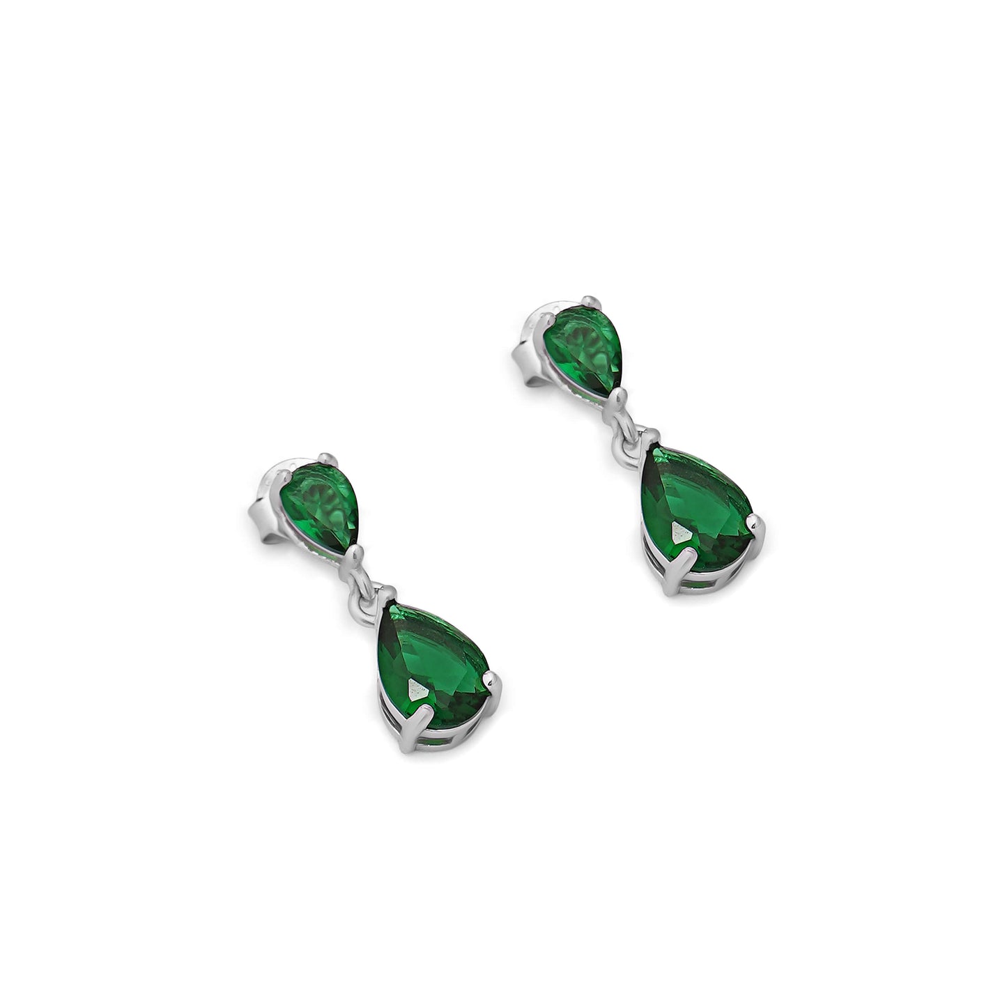 Jade Drop | 925 Silver Earrings