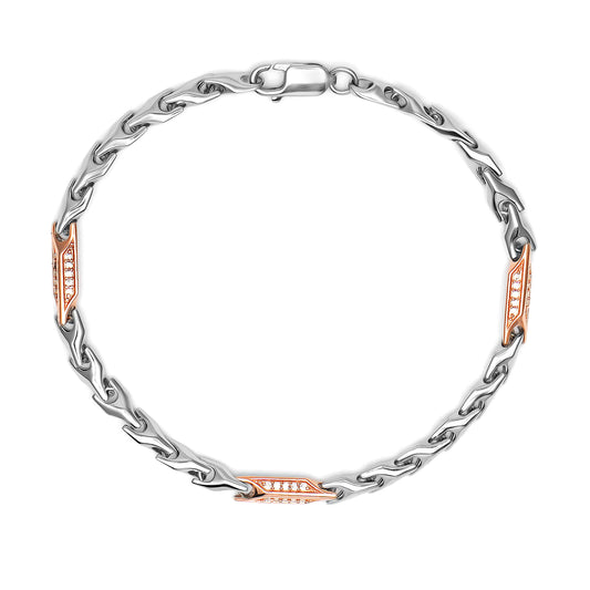 Opulent Link | 925 Silver Bracelet Men