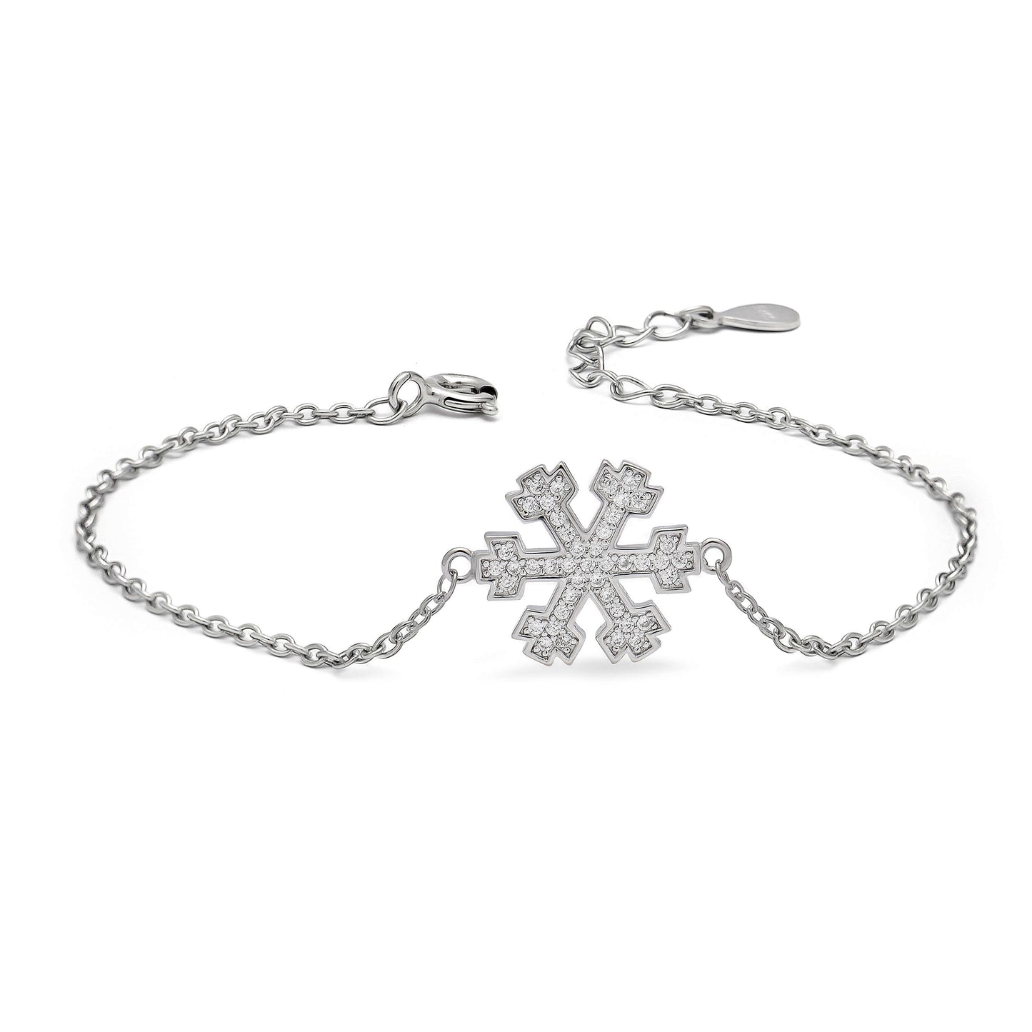 Frosted Charm | 925 Silver Bracelet