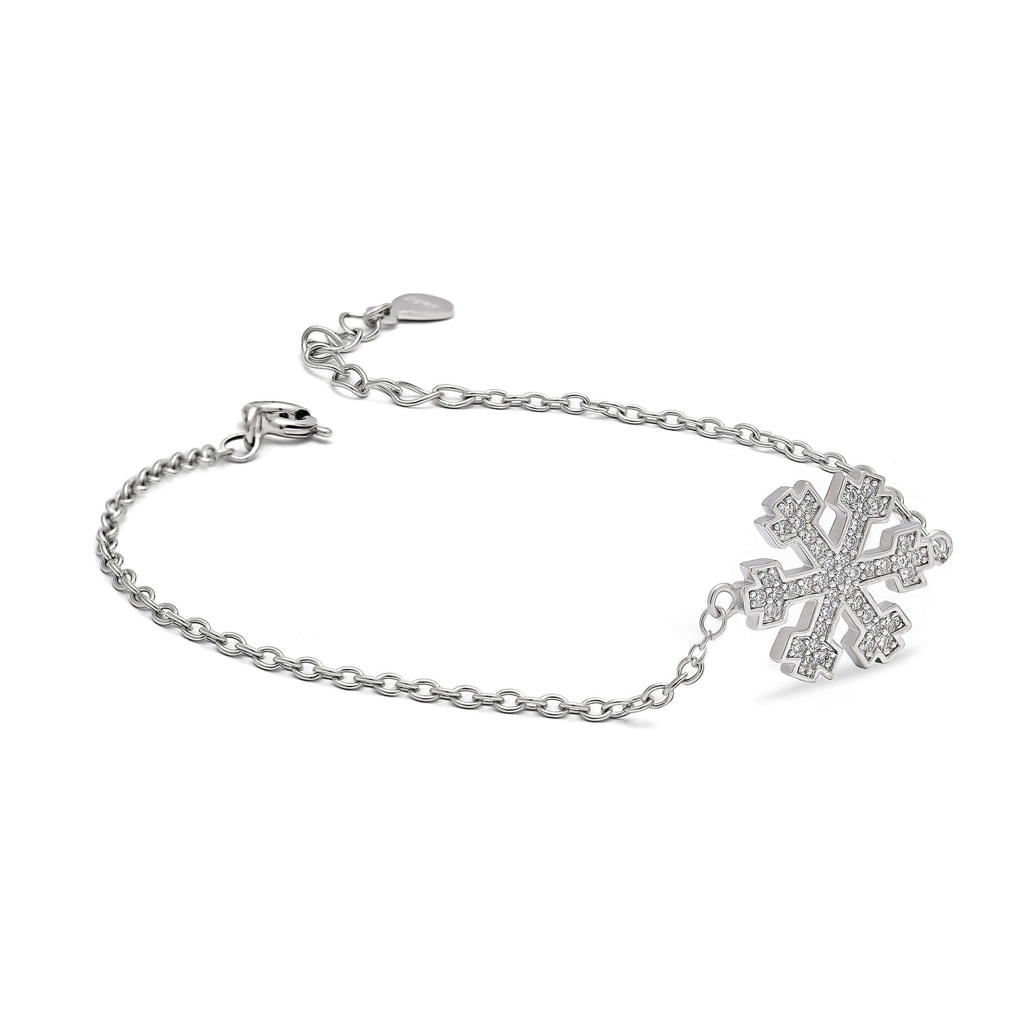 Frosted Charm | 925 Silver Bracelet