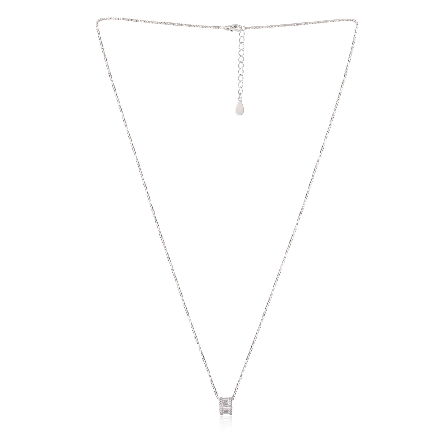 Sterling Halo | 925 Silver Pendant with Chain