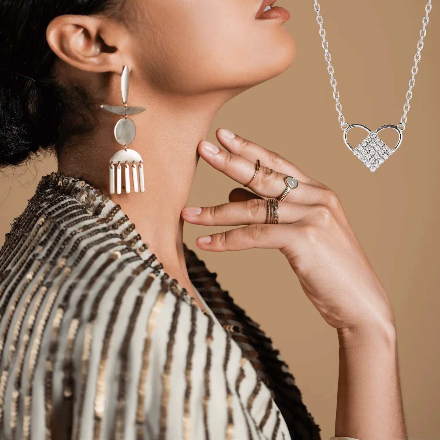 Silver necklace for Woman