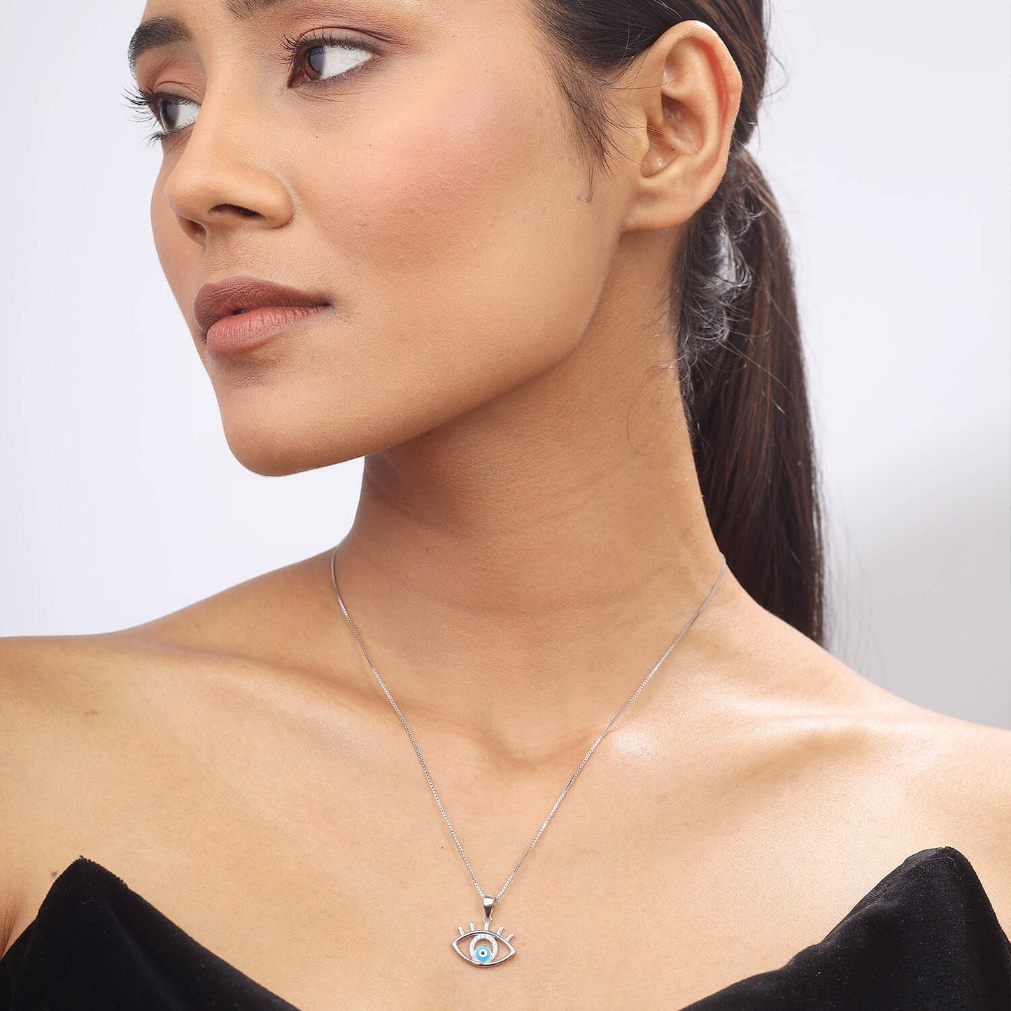 Protective Gaze | 925 Silver Pendant with Chain