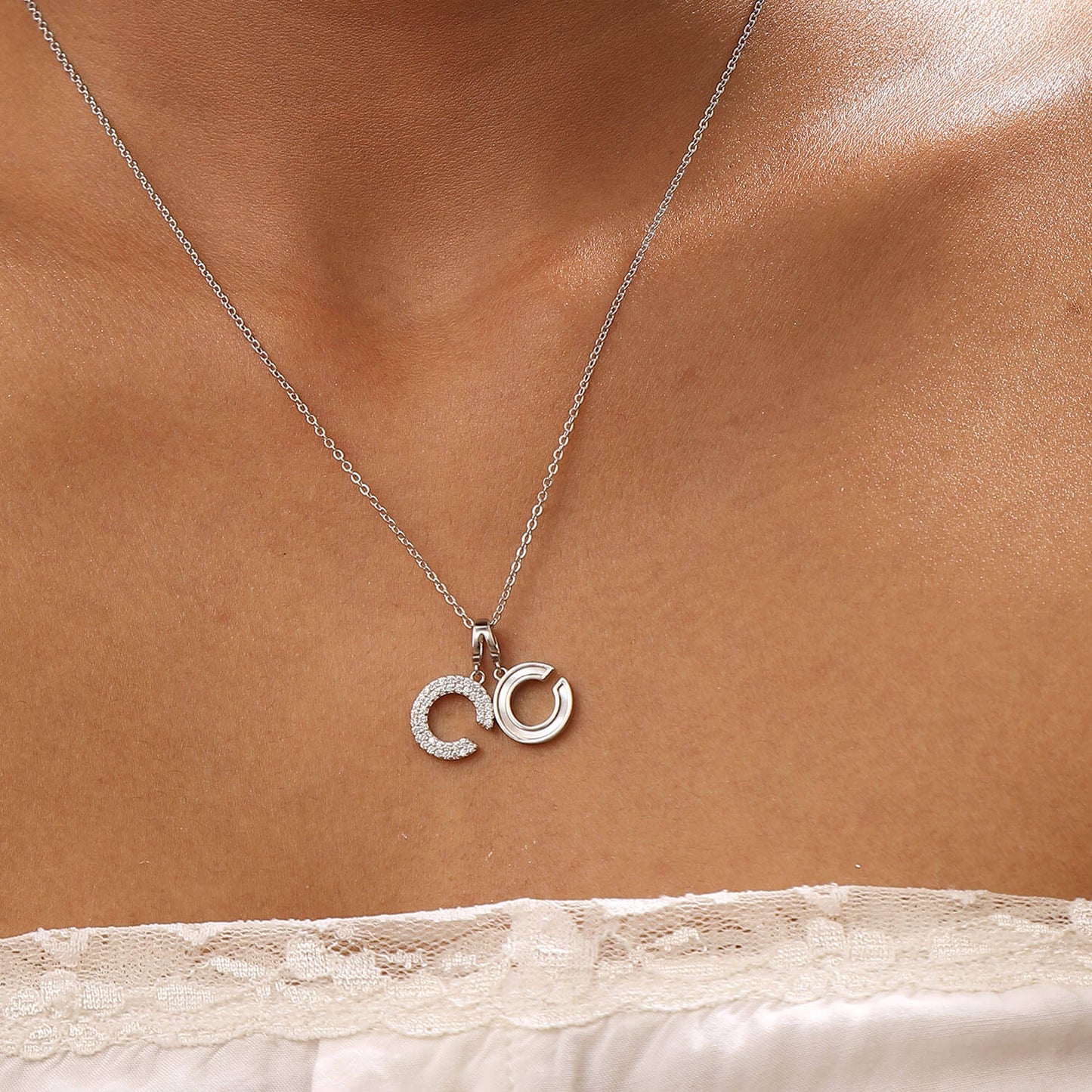 Celestial Charms | 925 Silver Pendant with Chain