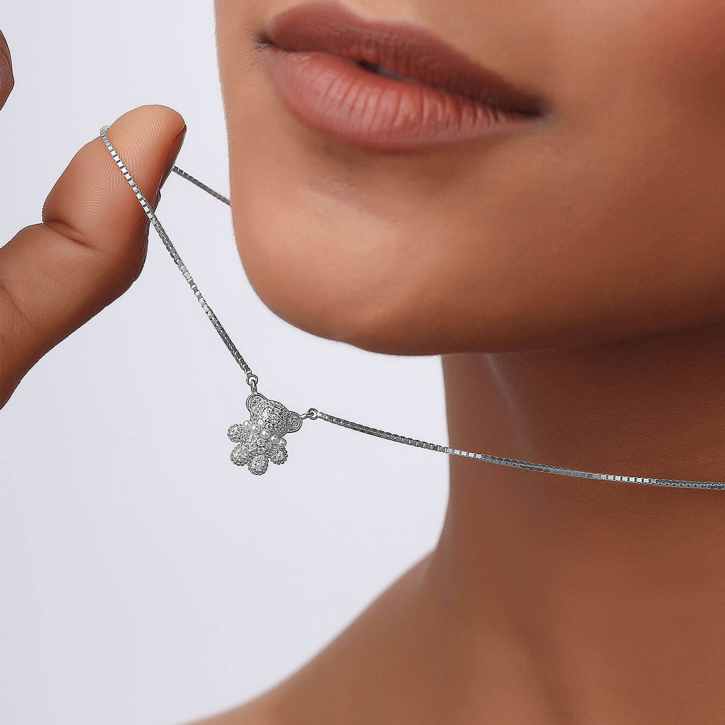 Teddy's Tale | 925 Silver Pendant with Chain
