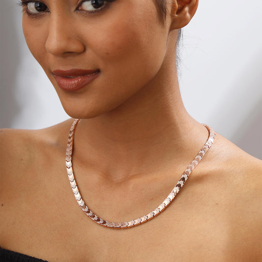 Aurora of Rose | 925 Silver Necklace