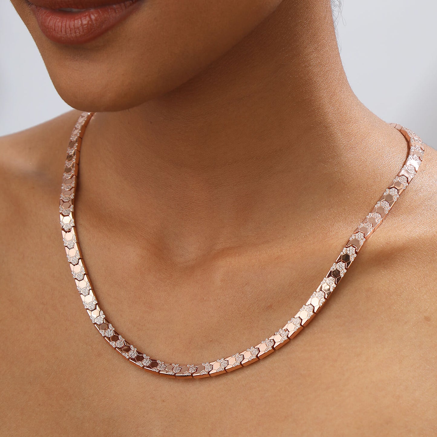 Aurora of Rose | 925 Silver Necklace