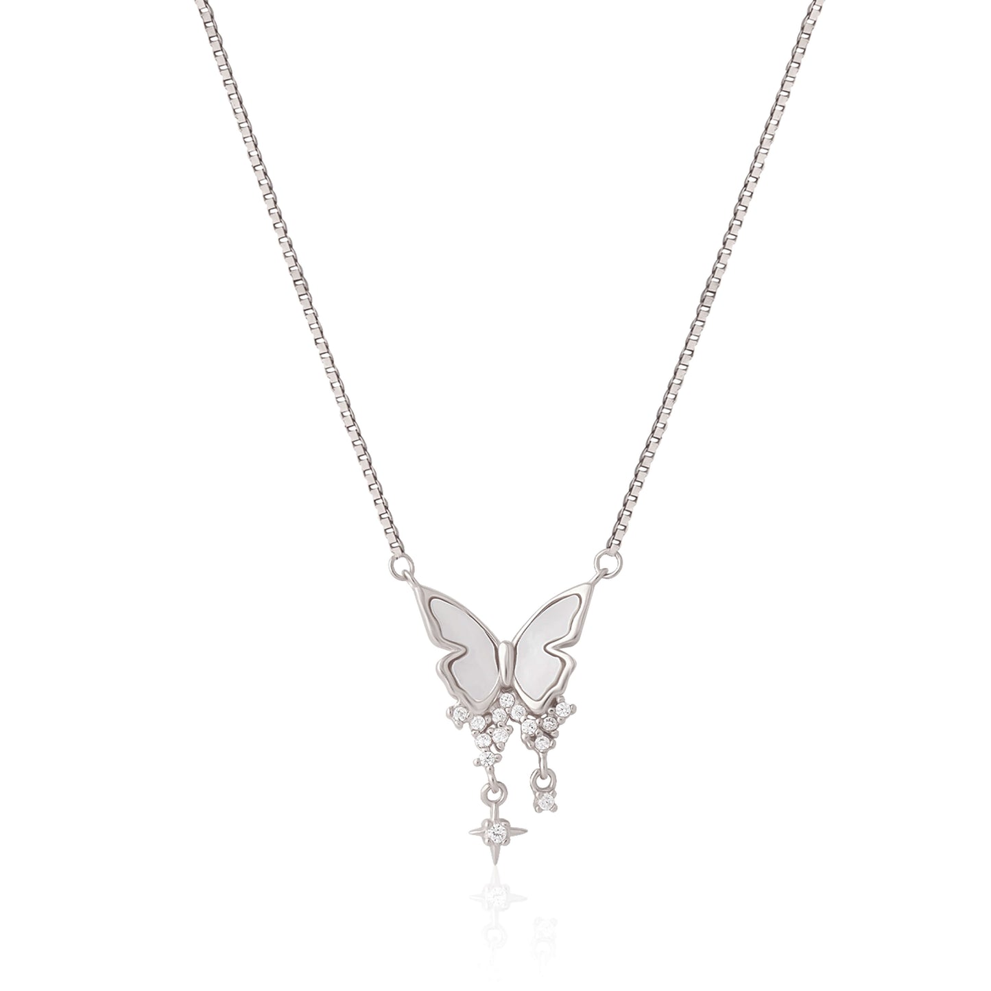 Butterfly Bliss | 925 Silver Pendant with Chain