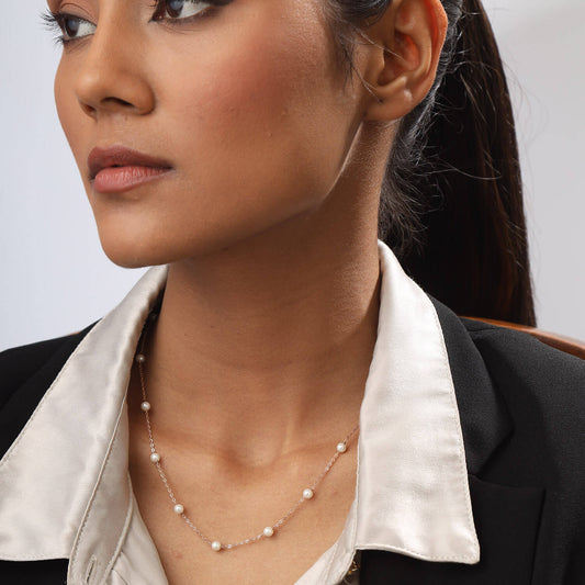 Dawn's Pearl | 925 Silver Necklace