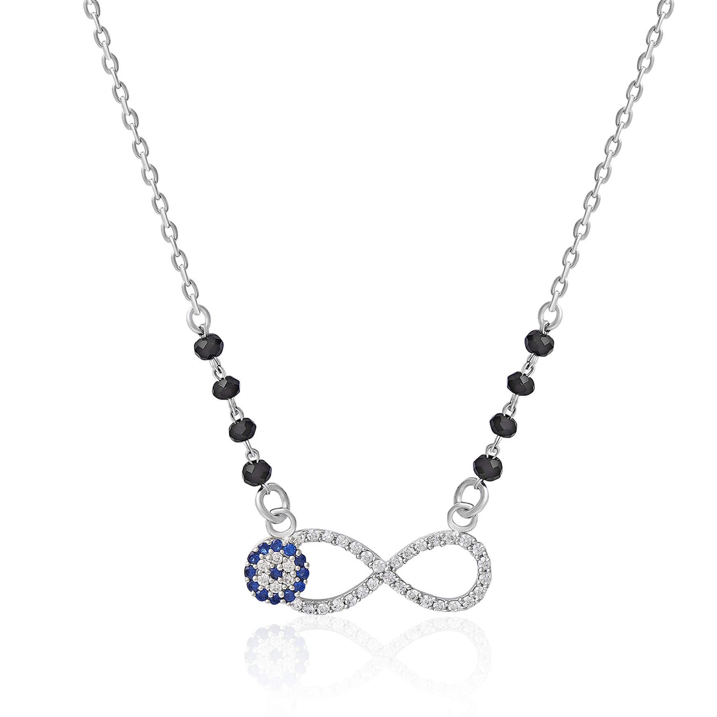 Infinite Charm | 925 Silver Pendant with Mangalsutra Chain