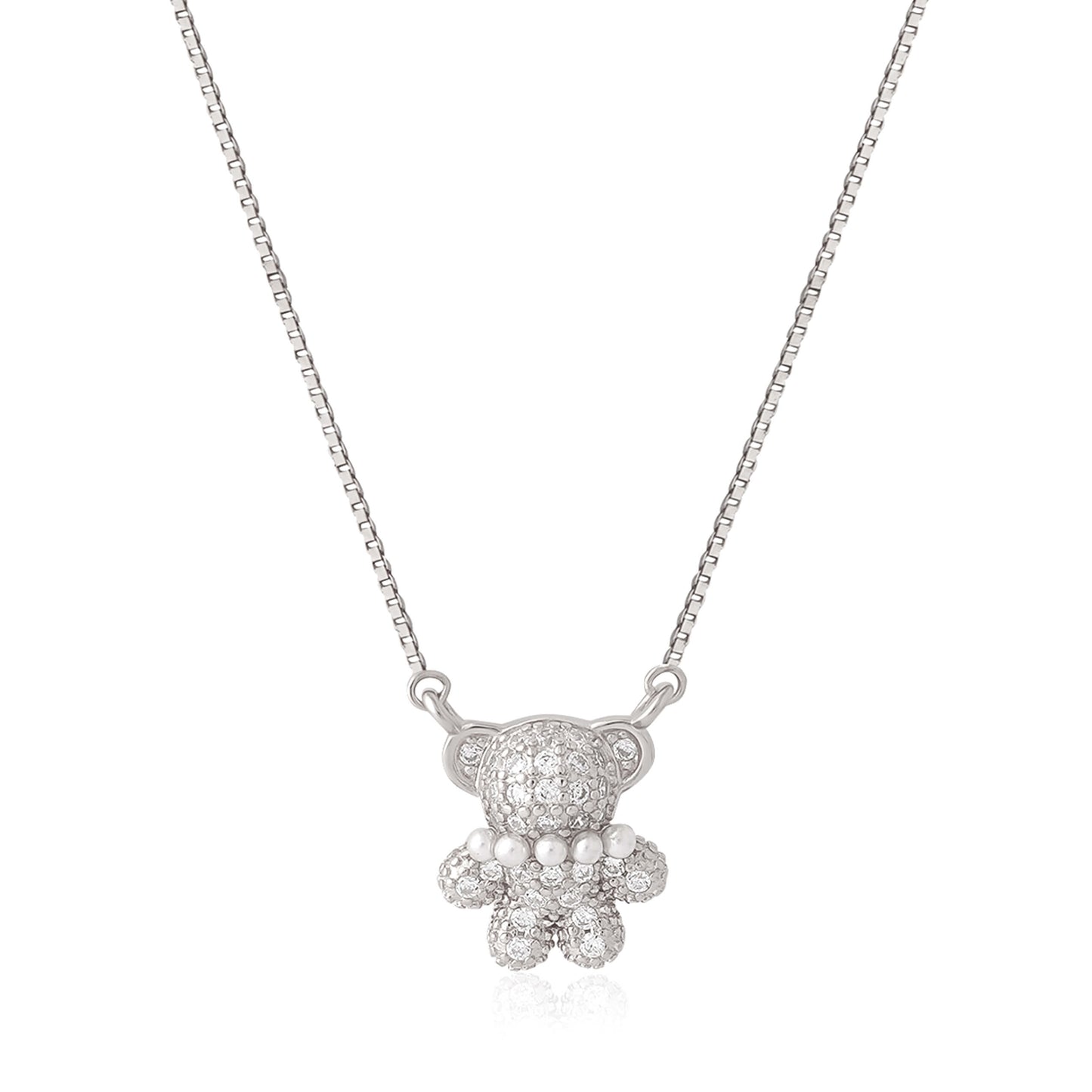 Teddy's Tale | 925 Silver Pendant with Chain