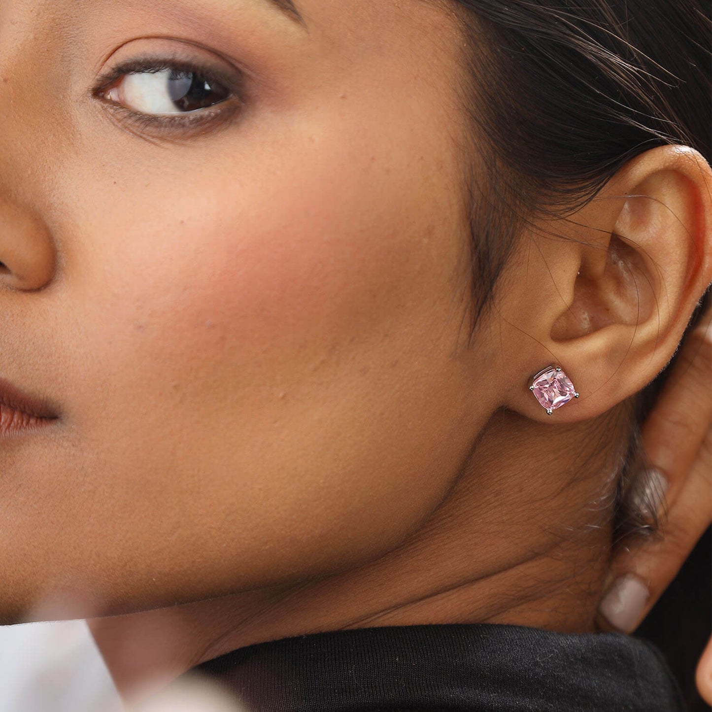 Rosabelle | 925 Silver Earrings (Cushion Cut)