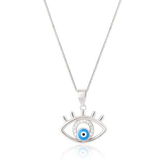 Protective Gaze | 925 Silver Pendant with Chain