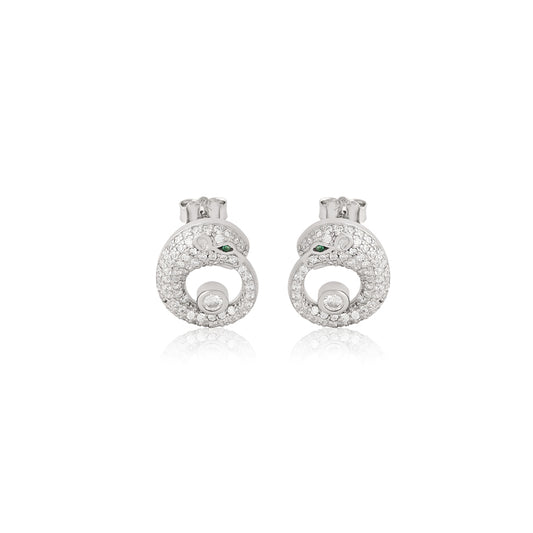 Panthère Noir | 925 Silver Earrings