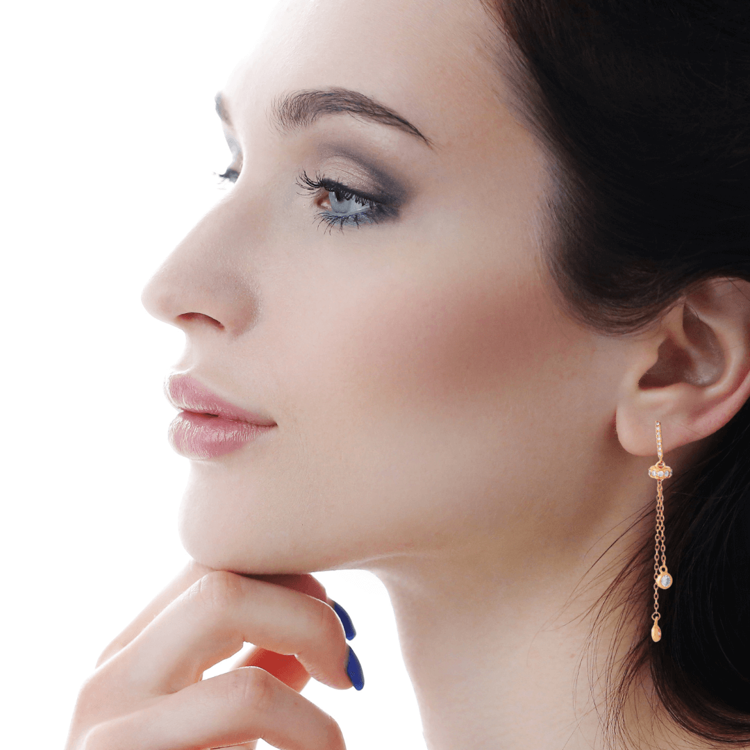 Sunrise Splash | 925 Silver Earrings (Rose Gold Plated)
