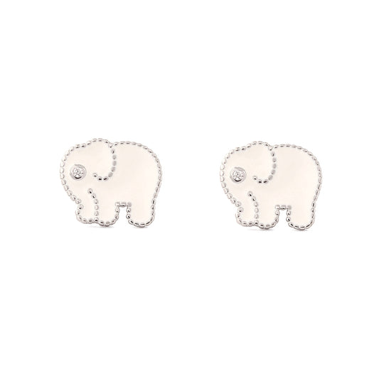 Tusk Tales | 925 Silver Earrings (White)