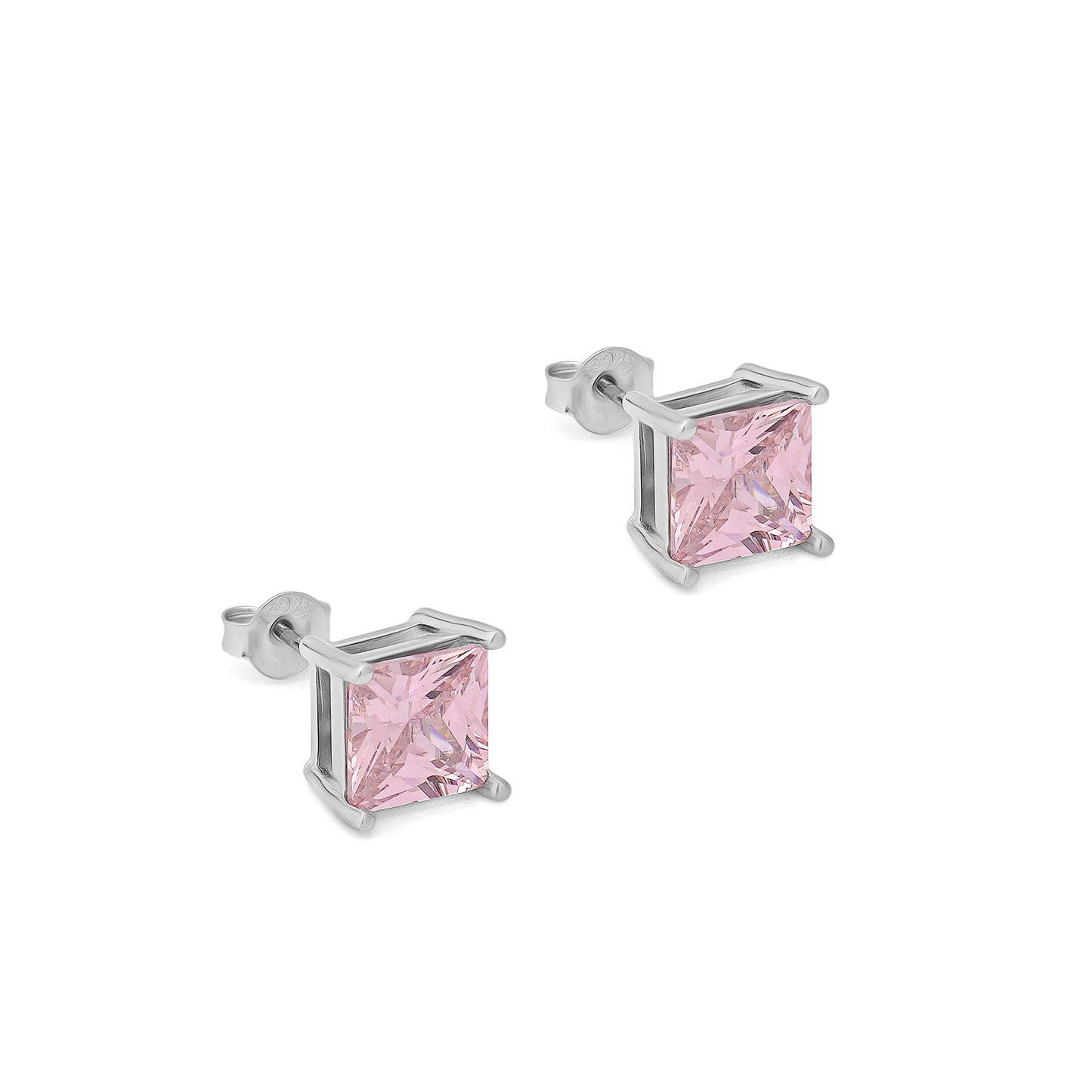 Rosabelle | 925 Silver Earrings (Princess Cut)