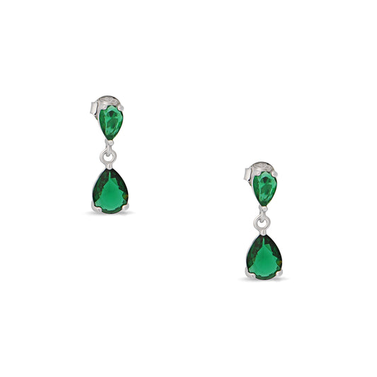 Jade Drop | 925 Silver Earrings