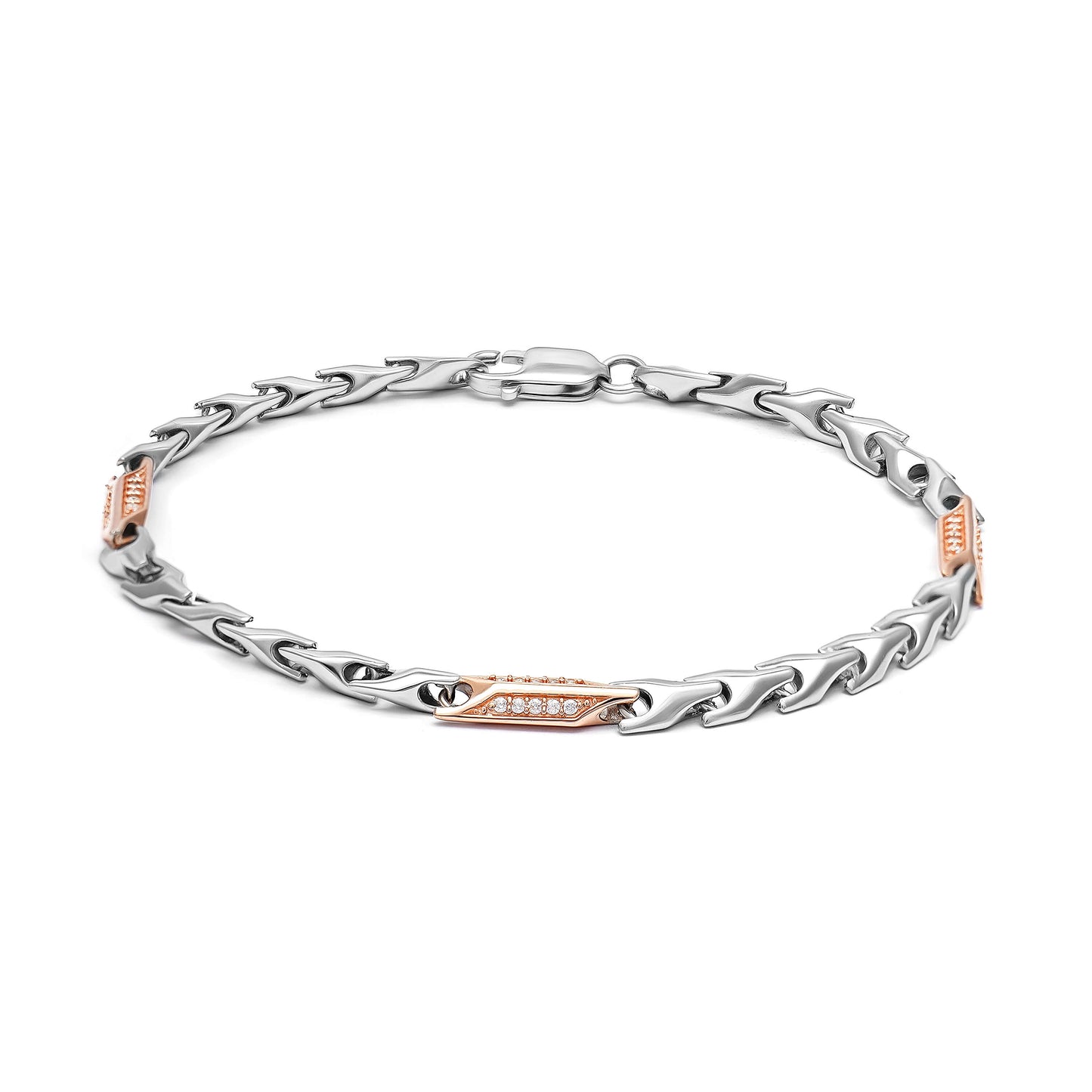 Opulent Link | 925 Silver Bracelet Men