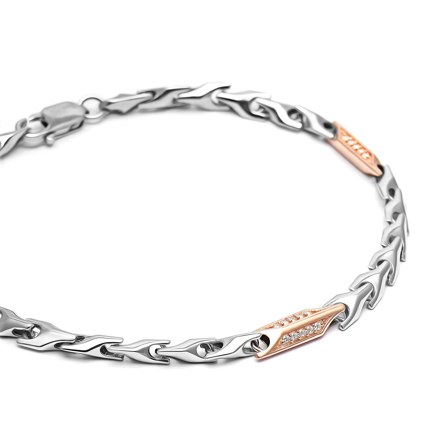 Opulent Link | 925 Silver Bracelet Men