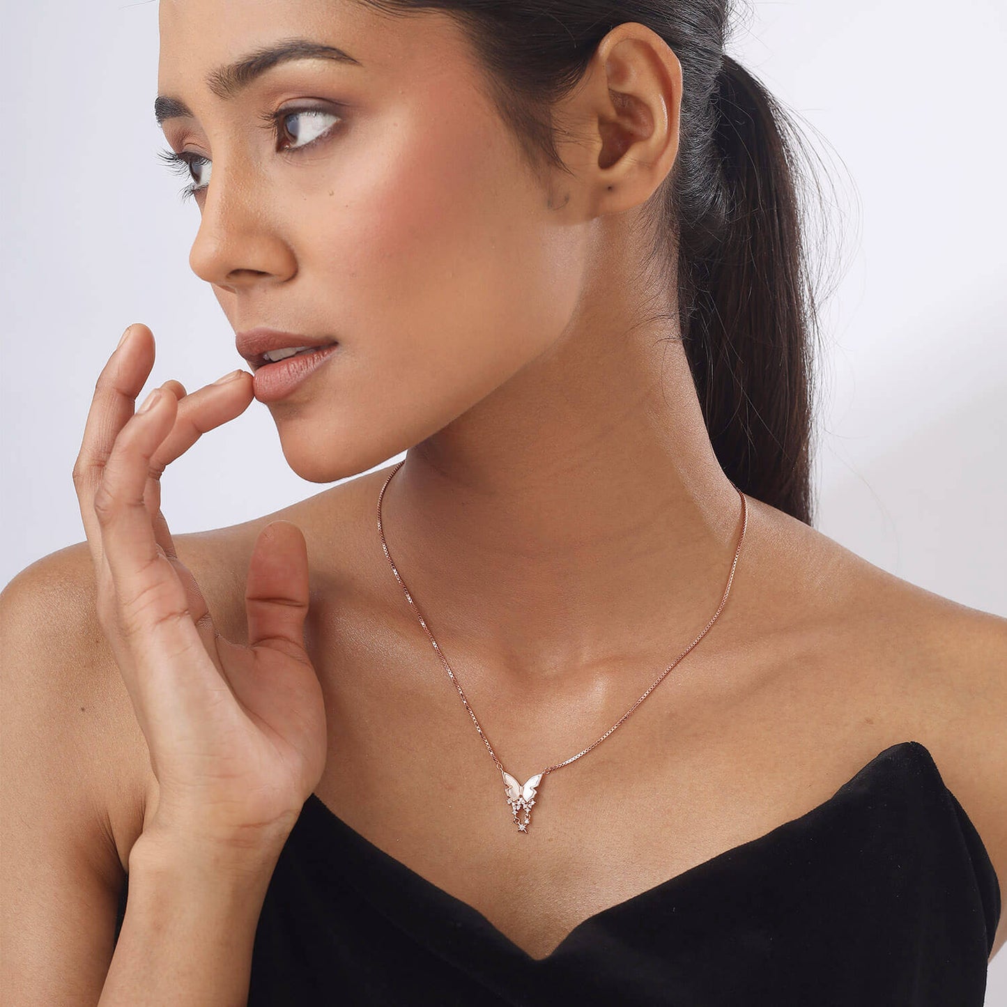 Butterfly Bliss | 925 Silver Pendant with Chain