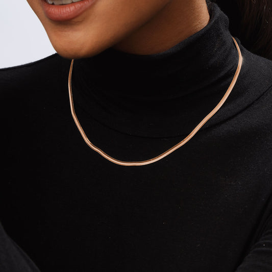 Viper’s Embrace | 925 Silver Chain - Rose Gold